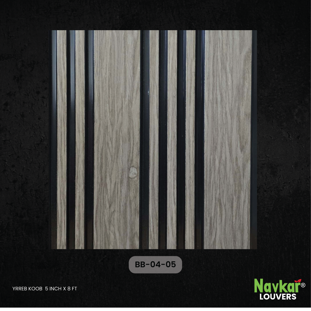 NAVKAR LOUVERS - YRREBKOOB - 12MM - 5 INCH X 8 FT