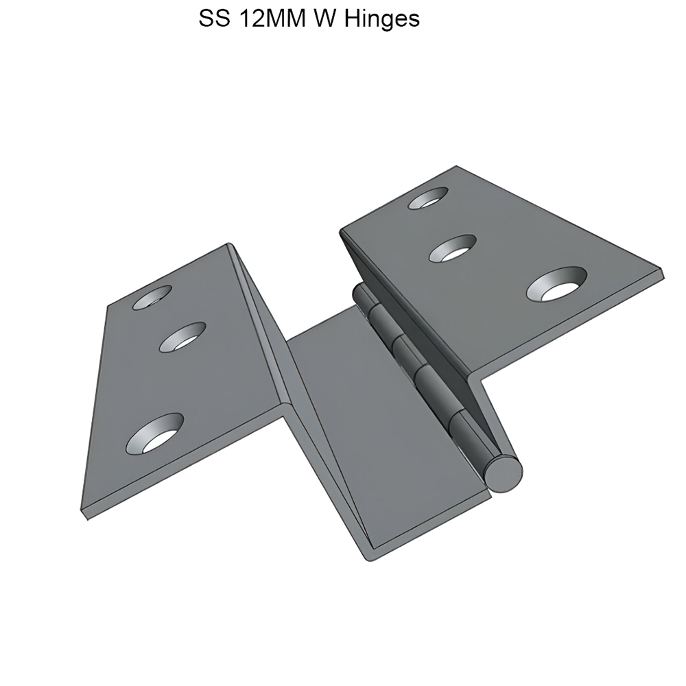 W HINGES SS WELDED LOCK - 12MM/19MM