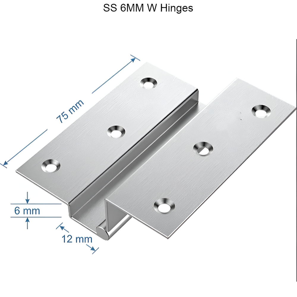 W HINGES SS WELDED LOCK - 12MM/19MM