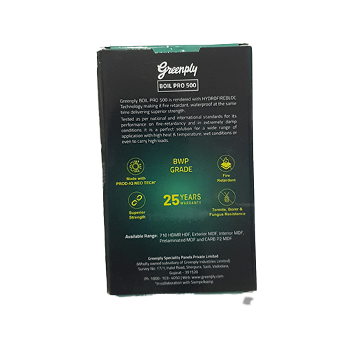 18 MM Boilo Greenpanel MDF