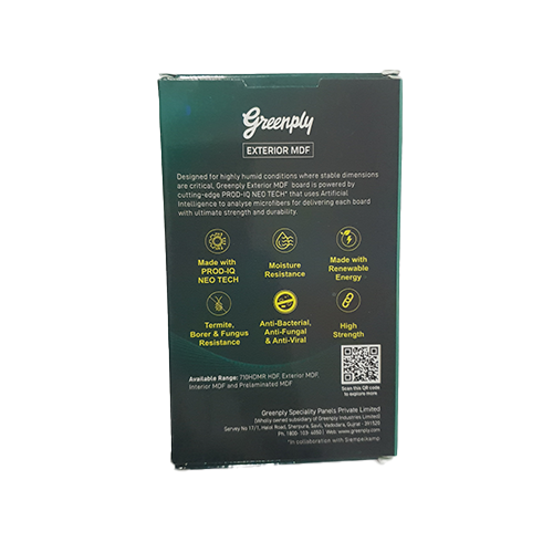 6 MM Waterproof Greenpanel Exterior MDF