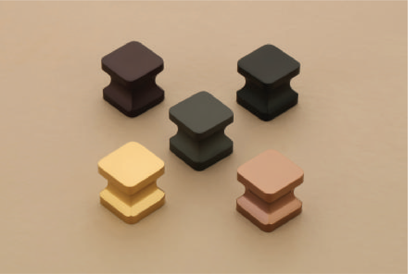 D-827 Contoured Square Knob