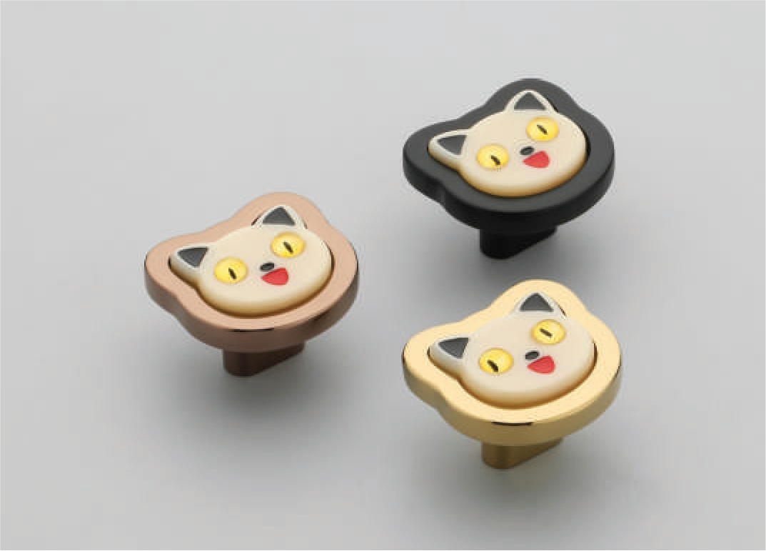 Playful Cat Knob (F-1684)