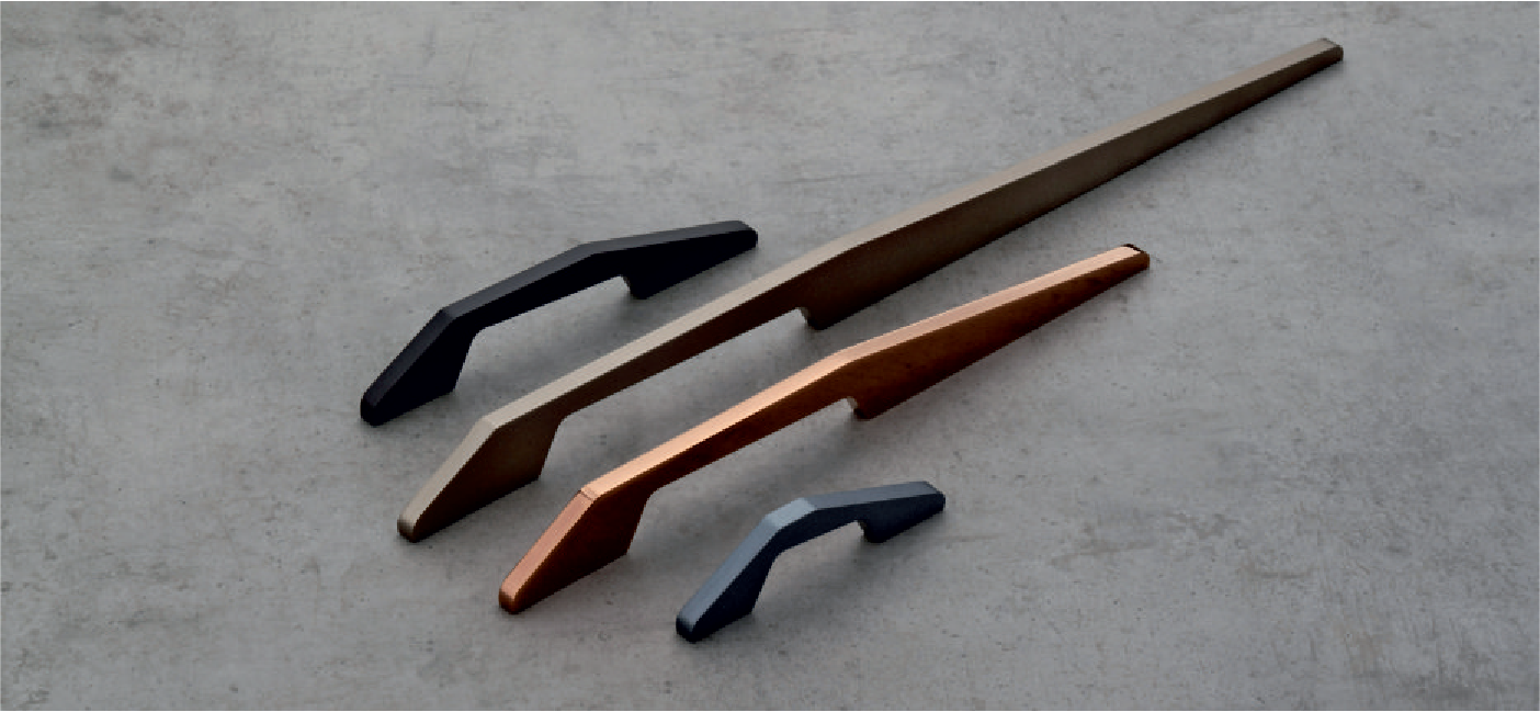 Premium Aluminium Angled Cabinet Handle - UC-602