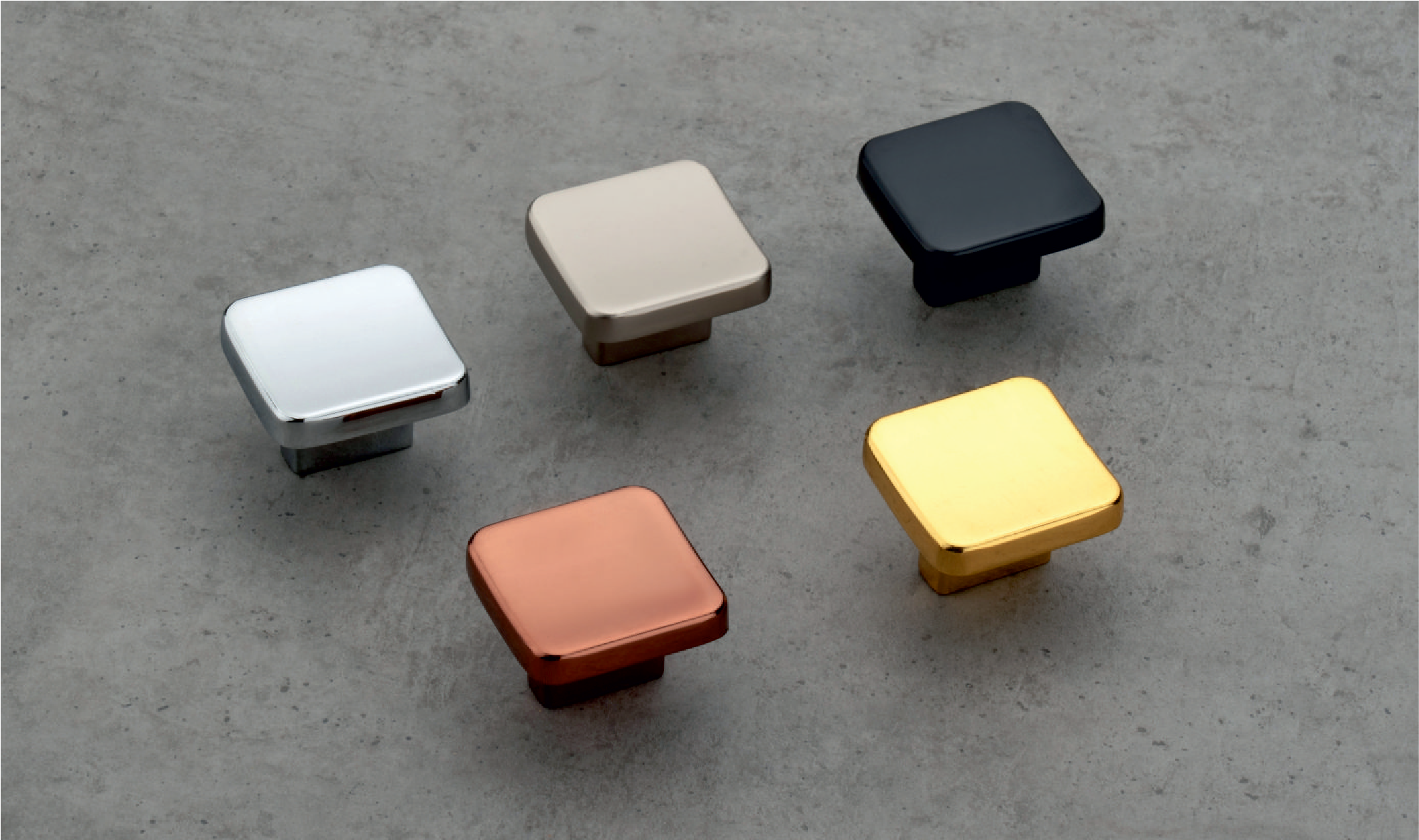 Soft Square Zinc Alloy Cabinet Knob - CU-308