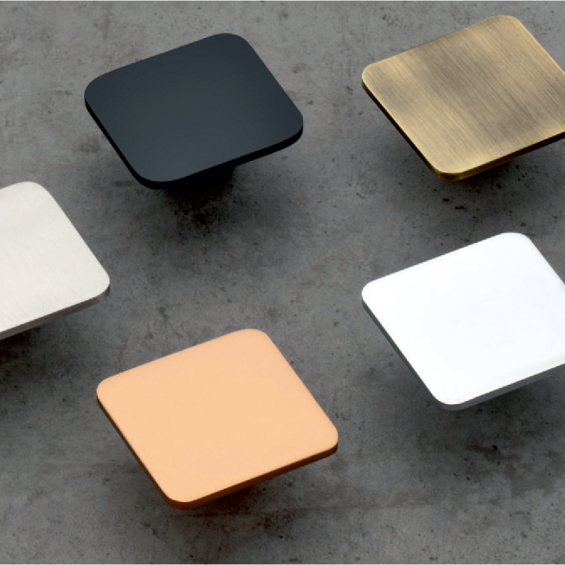CU-341 Steel Square Cabinet Knobs