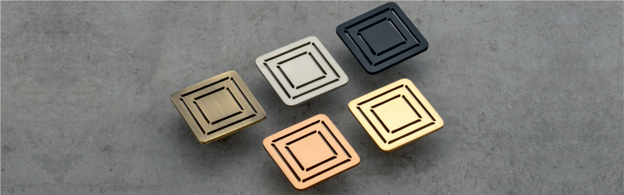 Square Steel Cabinet Knob - CU-344