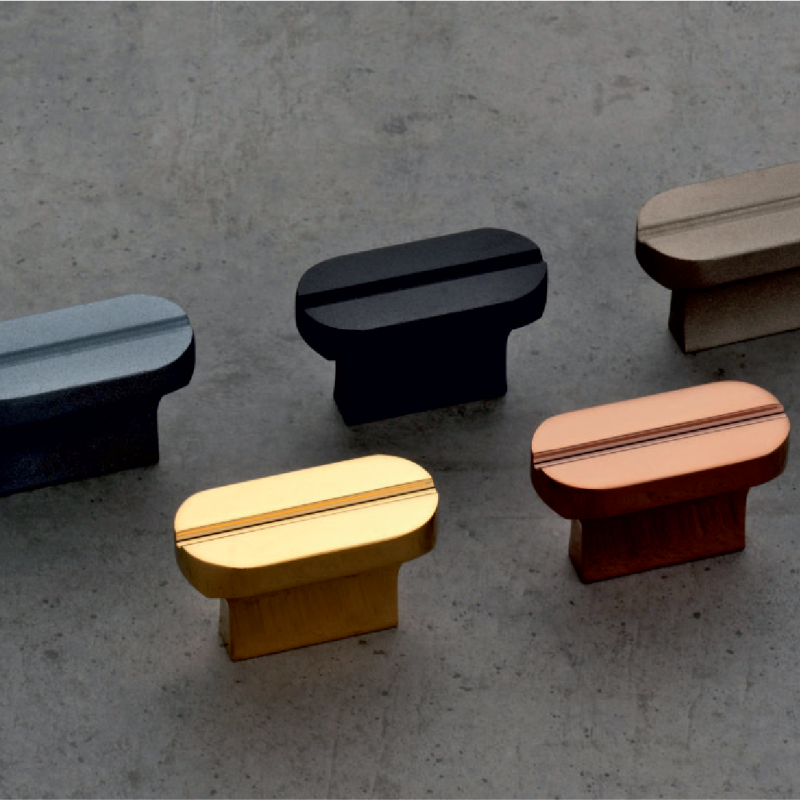 CU-374 Aluminium Oval Stepped Cabinet Pulls