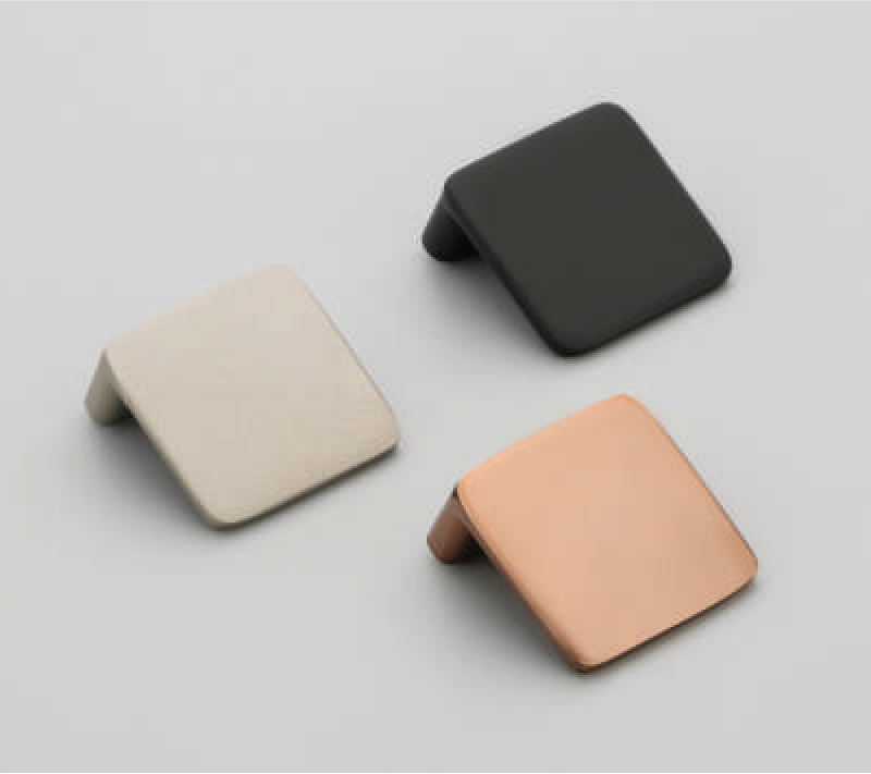 F-1601 Zinc Alloy Square Angled Cabinet Knobs