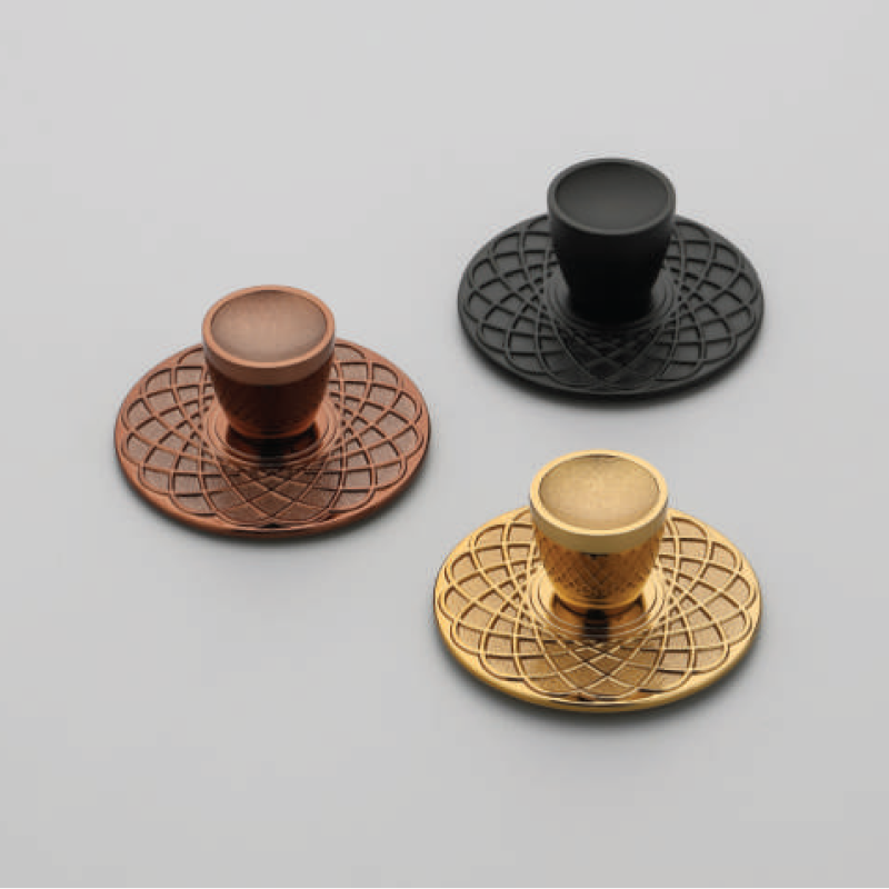 F-1655 Geometric Backplate Knob