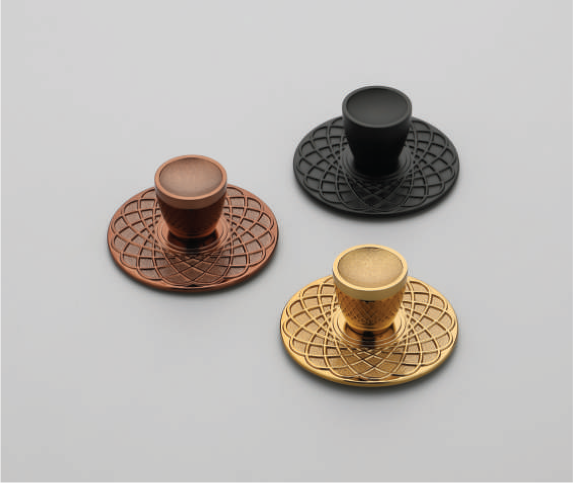 F-1655 Geometric Backplate Knob