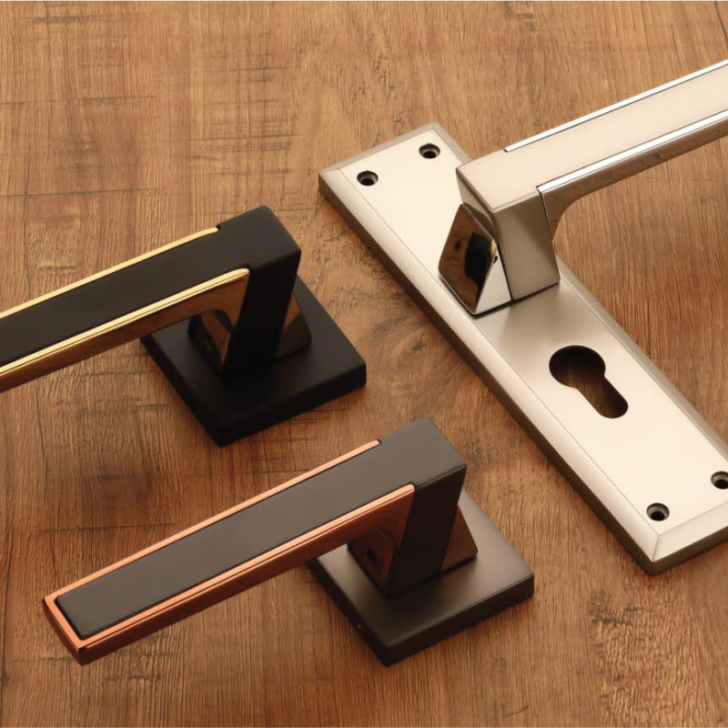 5-RB-2251 Lever Door Handle - Matt, Z-Black, Satin, PVD Gold