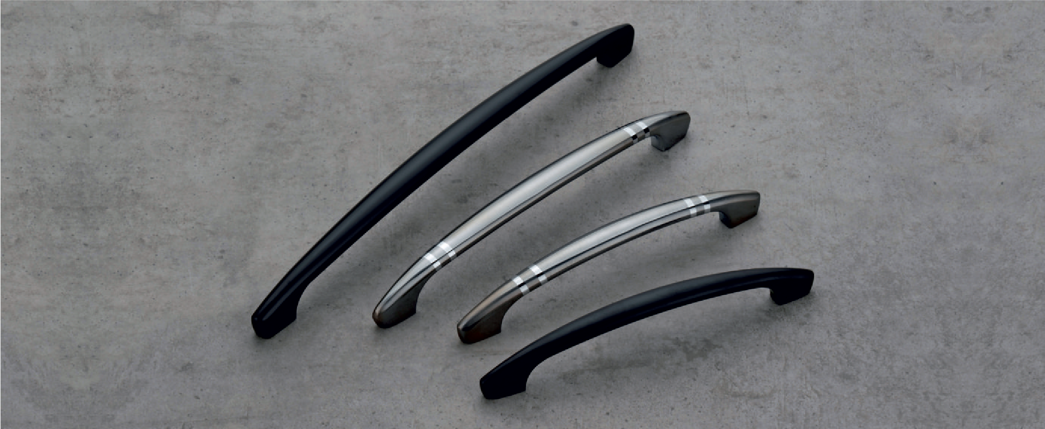 Zinc Alloy Curved Cabinet Handle - CU-112