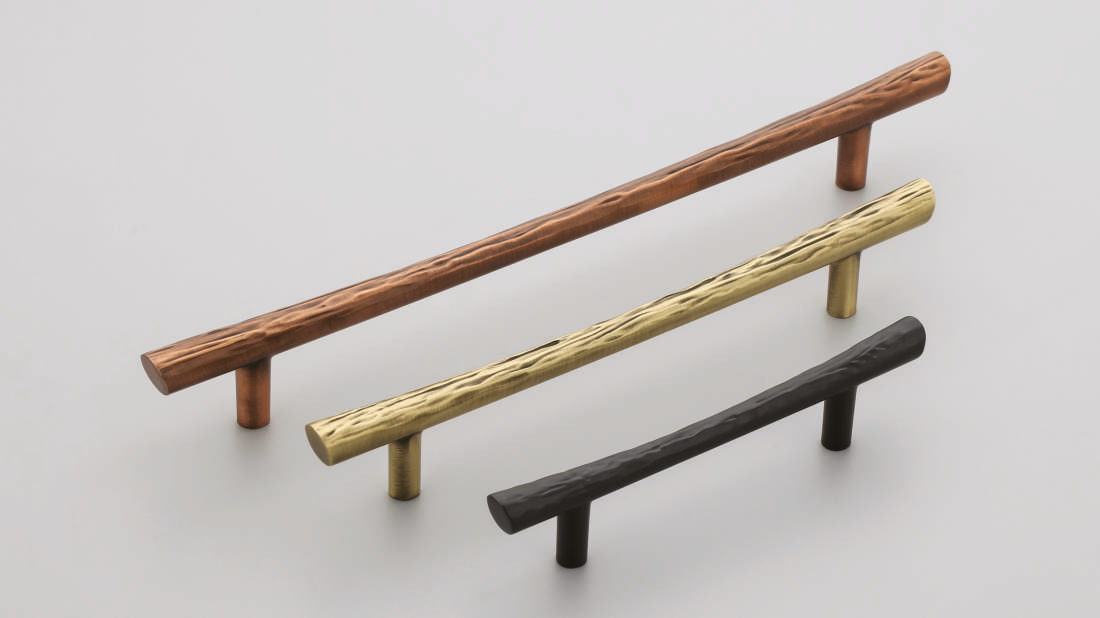 Organic Textured Zinc Alloy Cabinet Handle - F - 1326