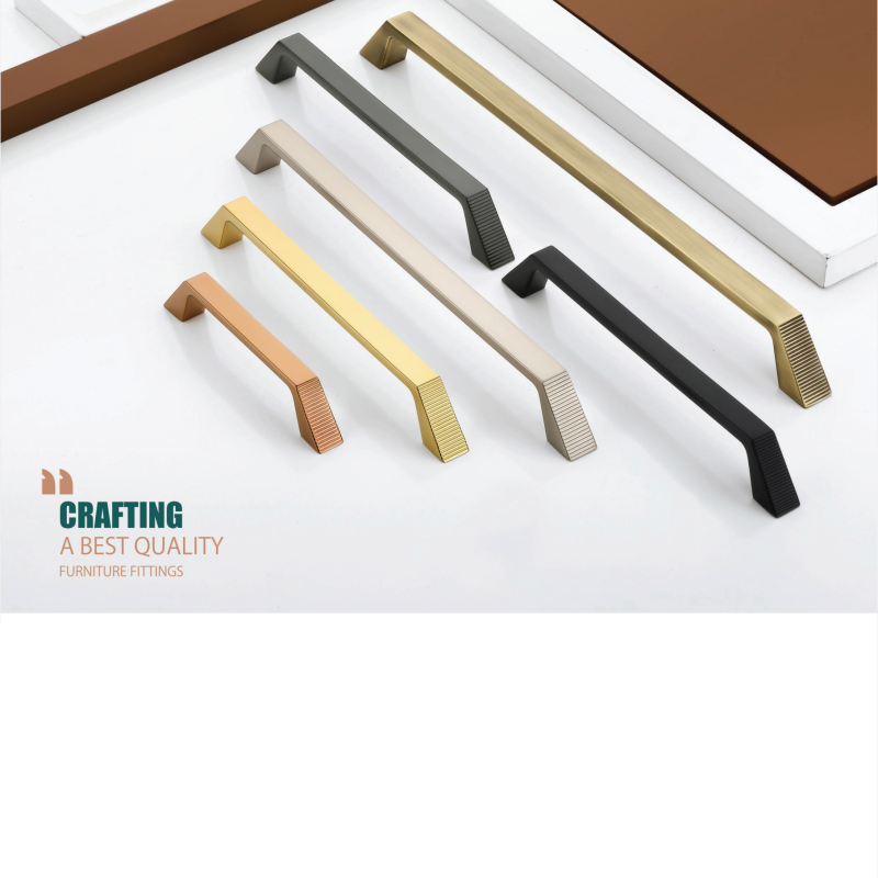 Textured Foot Zinc Alloy Cabinet Handle - N -101