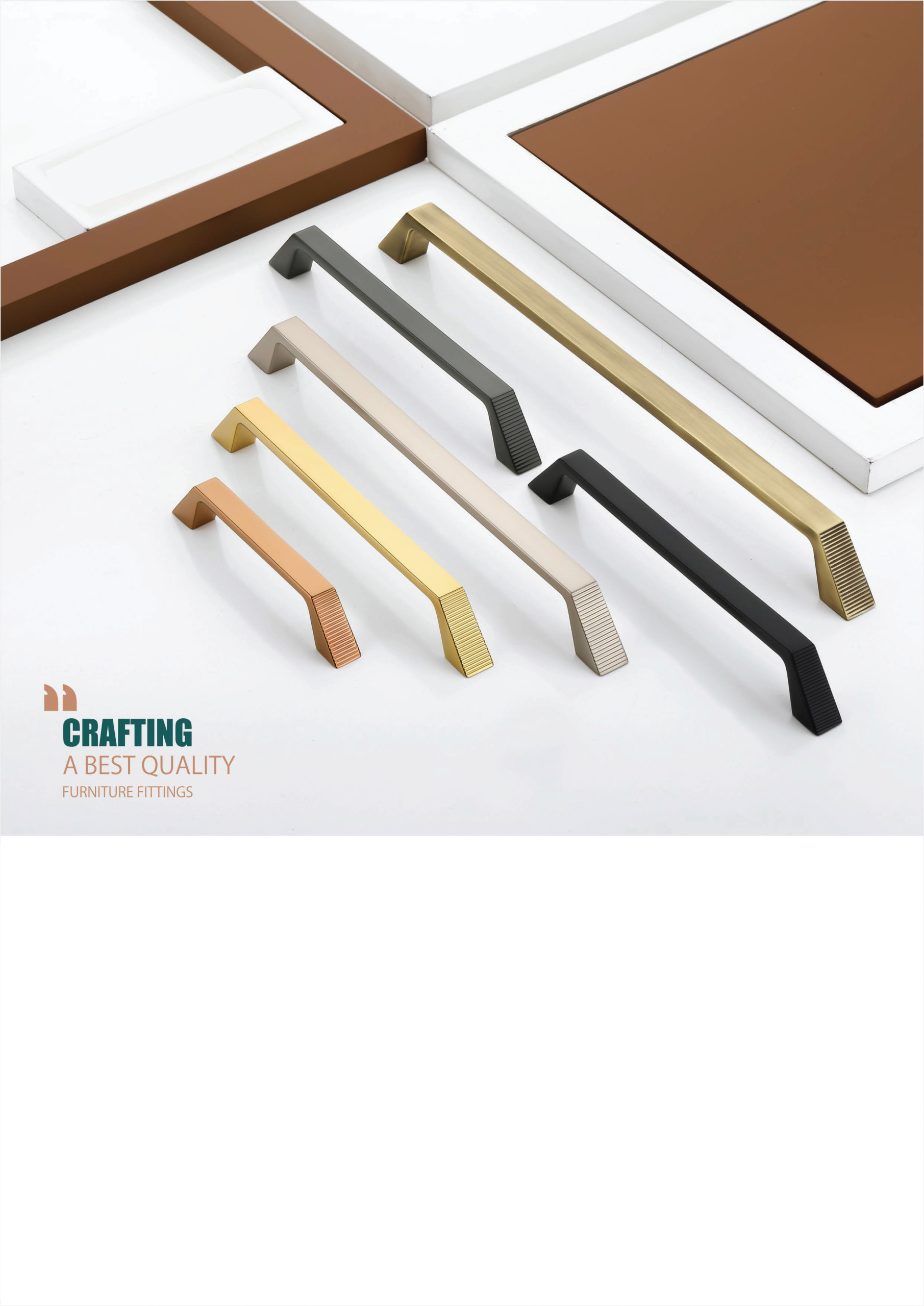 Textured Foot Zinc Alloy Cabinet Handle - N -101
