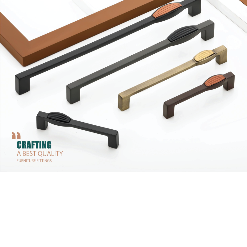 Dual-Tone Textured Accent Cabinet Handle - N -109