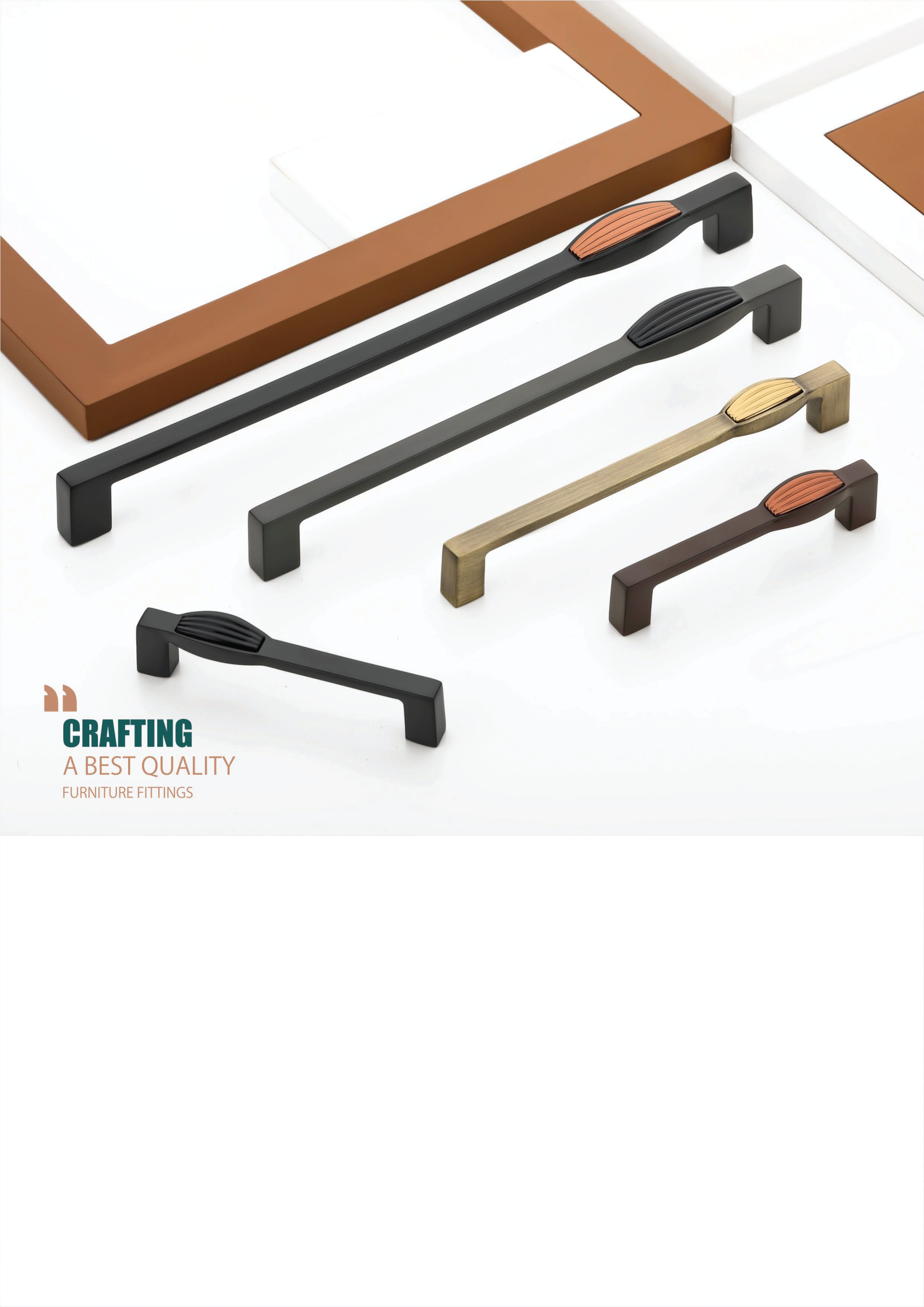 Dual-Tone Textured Accent Cabinet Handle - N -109