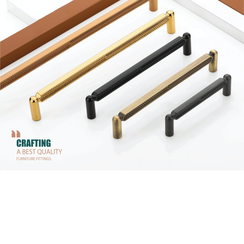 Chevron Textured Cabinet Handle - N -110