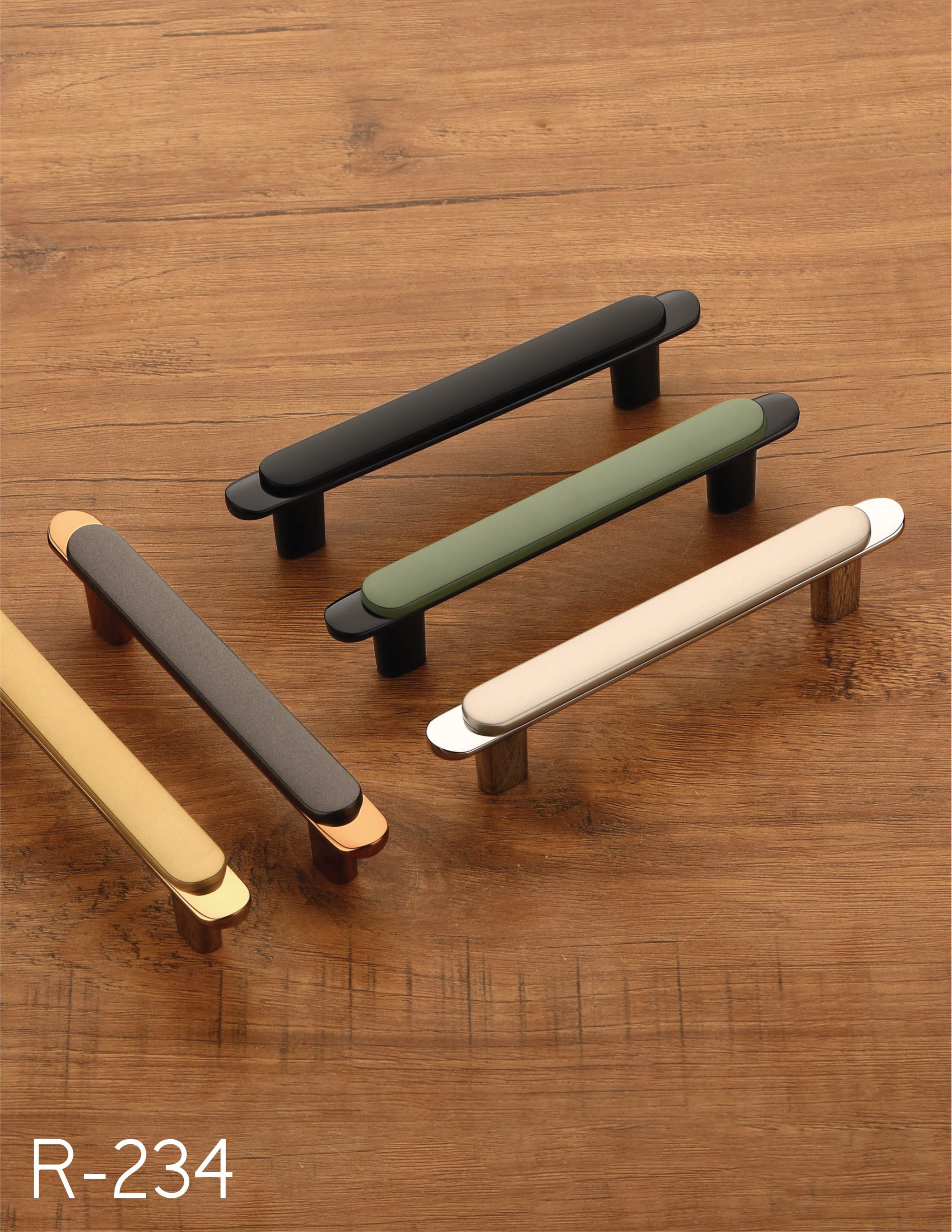 Dual-Tone Capsule Cabinet Handle - R - 234