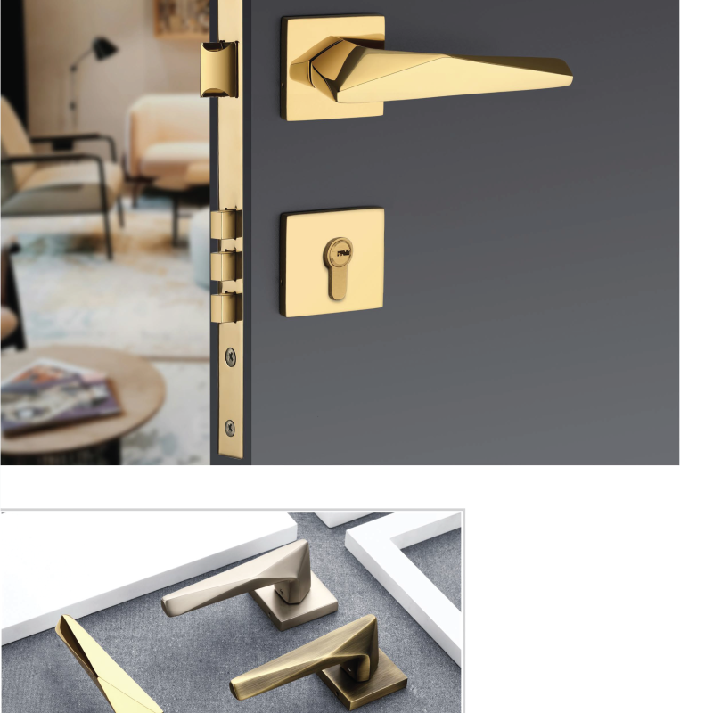 BS-1010 Lever Door Handle - SS, B.A., BMS, Z-Black, PVD Gold, PVD Rose Gold