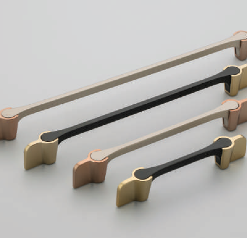 Dual-Tone Winged Zinc Alloy Cabinet Handle - F-1302