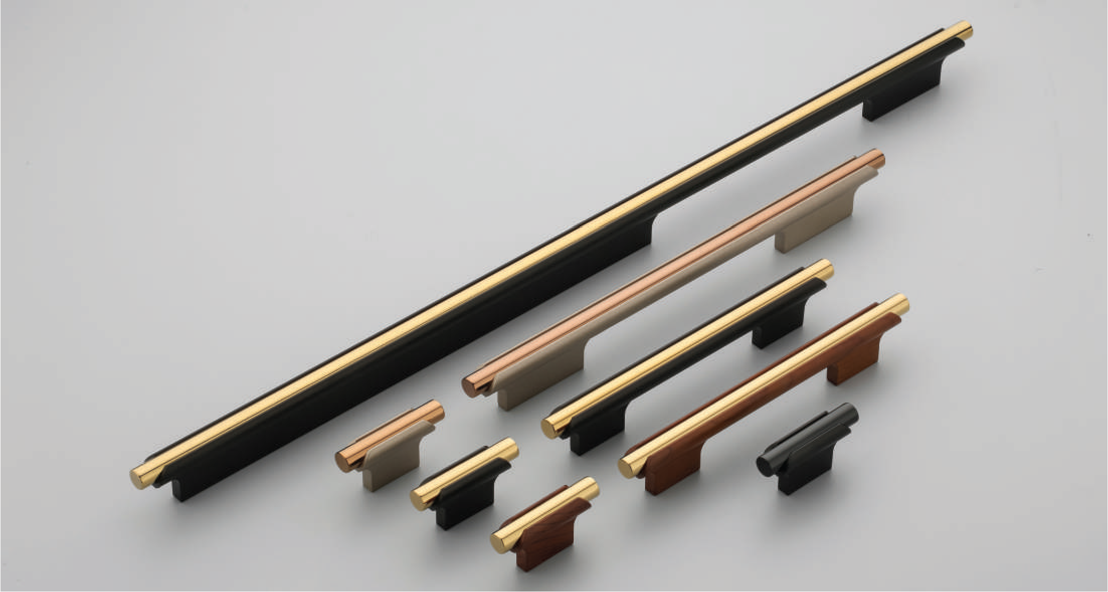 Dual-Tone Elite Aluminum Cabinet Handle & Knob - F - ELITE