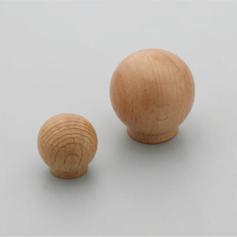 F-1690 Steam Beech Wood Spherical Cabinet Knobs