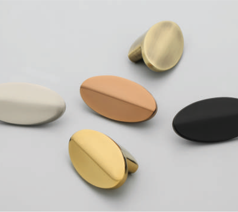F-1663 Zinc Alloy Oval Cabinet Knobs
