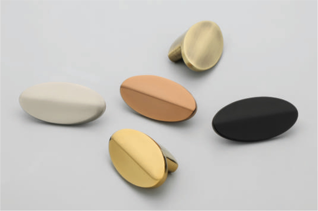 F-1663 Zinc Alloy Oval Cabinet Knobs