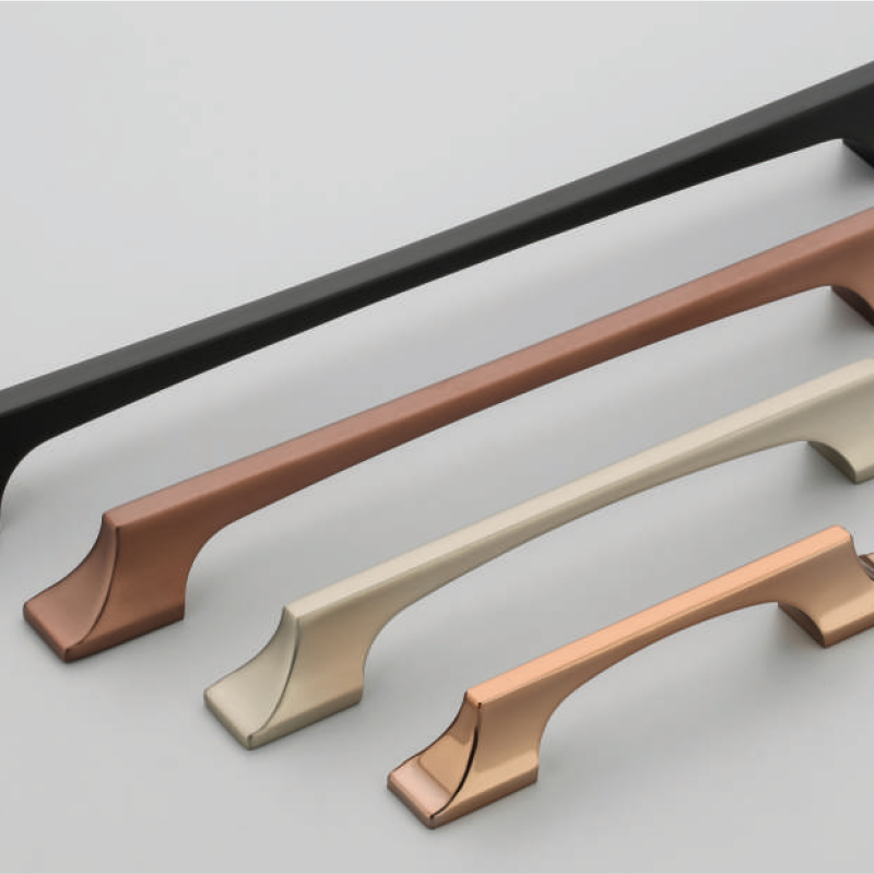 F-1307 Zinc Alloy Modern Angled Cabinet Handles
