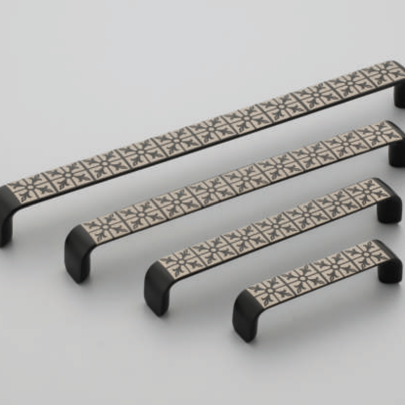 H-F-1309 Zinc Alloy Laser Etched Cabinet Handles