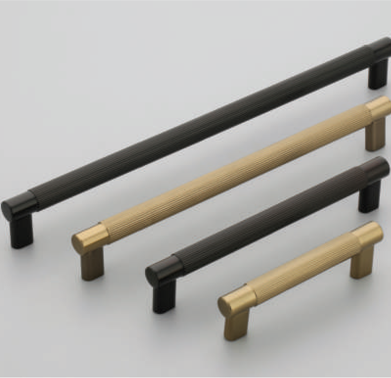 F-1313 Zinc Alloy Knurled Textured Cabinet Handles