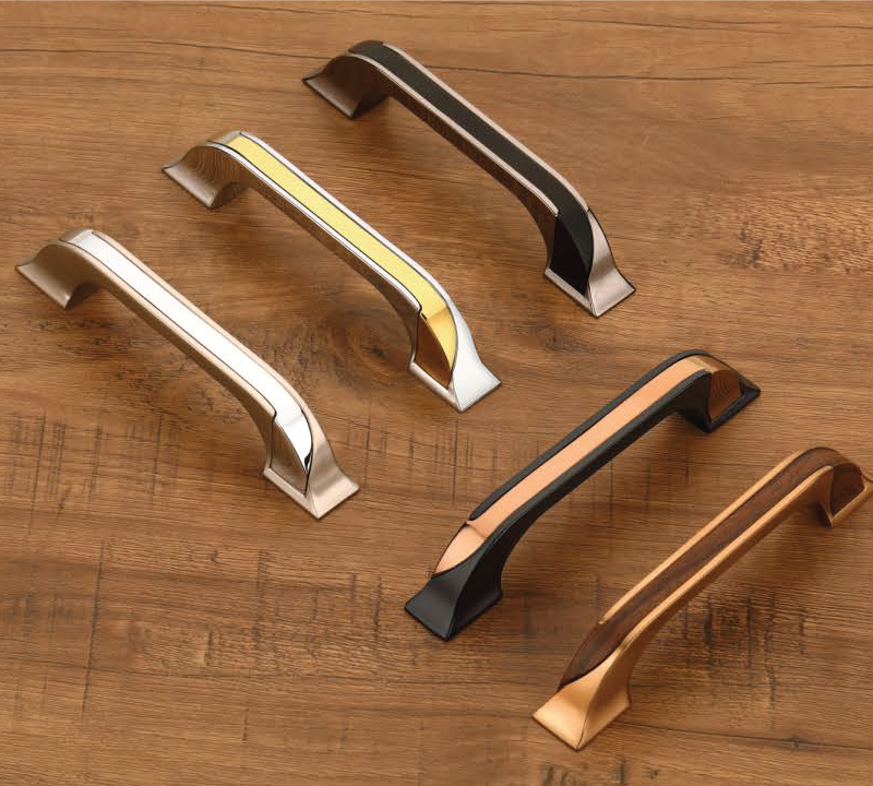 Modern Curved Dual-Tone Cabinet Handle - R-174