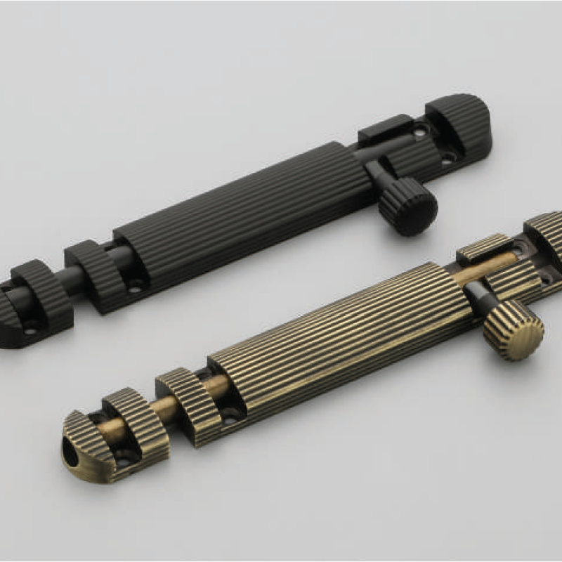 Aluminum Ribbed Design Tower Bolt F-2105