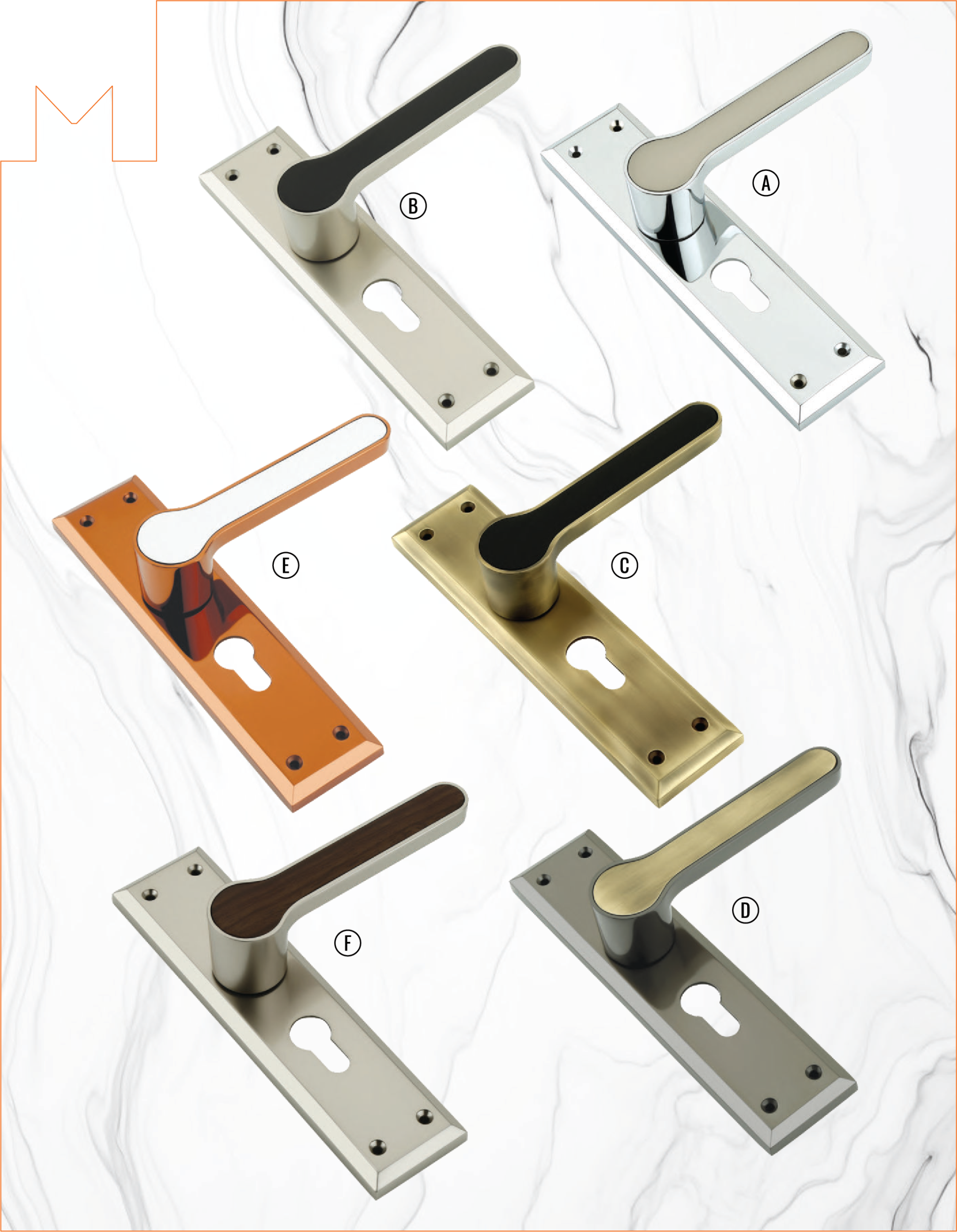 M-1001 Zinc Lever Door Handles | Premium Architectural Hardware