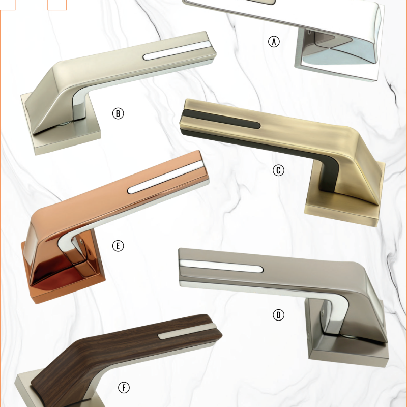 Premium Zinc Slotted Door Handle - M-1009