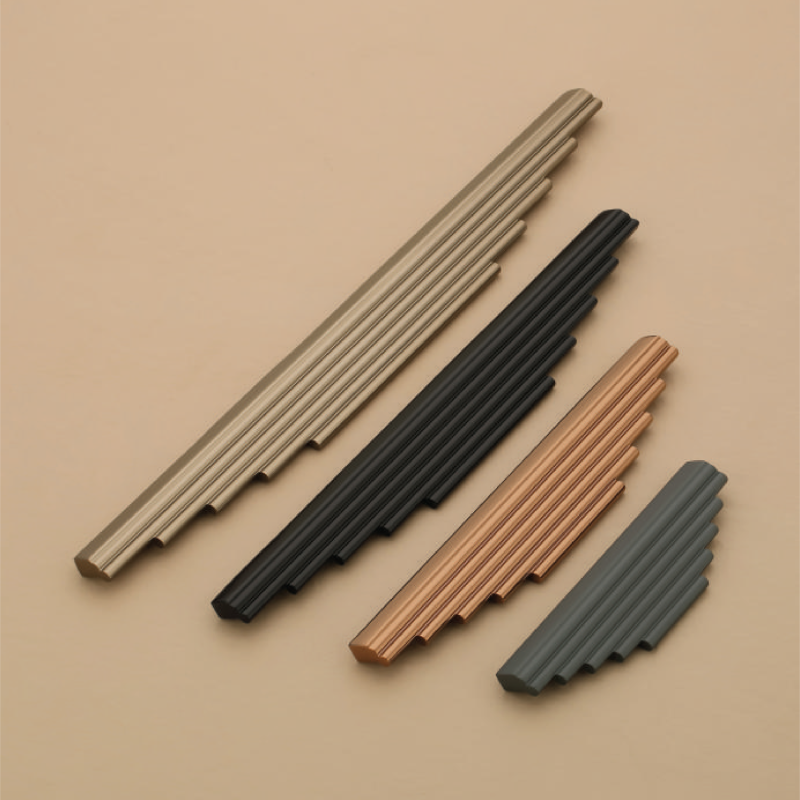 Aluminum Tiered Fluted Profile Handle D-1027