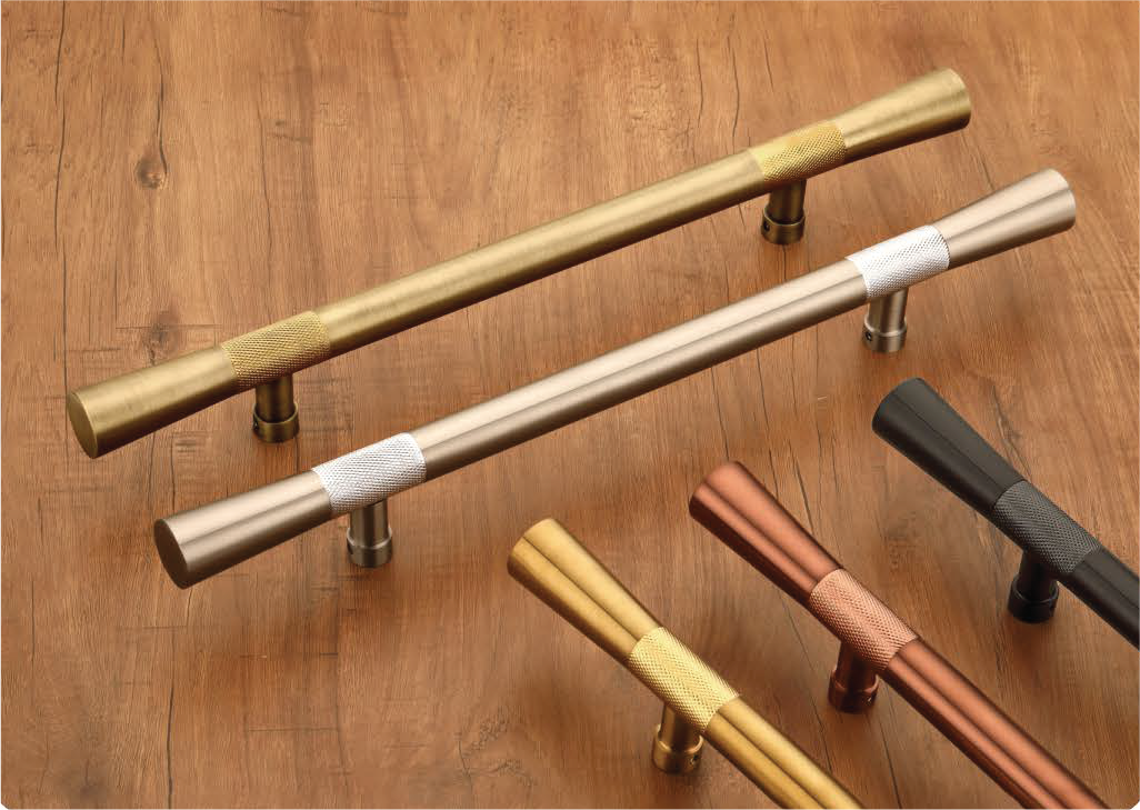 S-1211 Cabinet Pull Handle - Matt/CP, Antique Gold, Gold/Gold, RG/RG, Z-Black