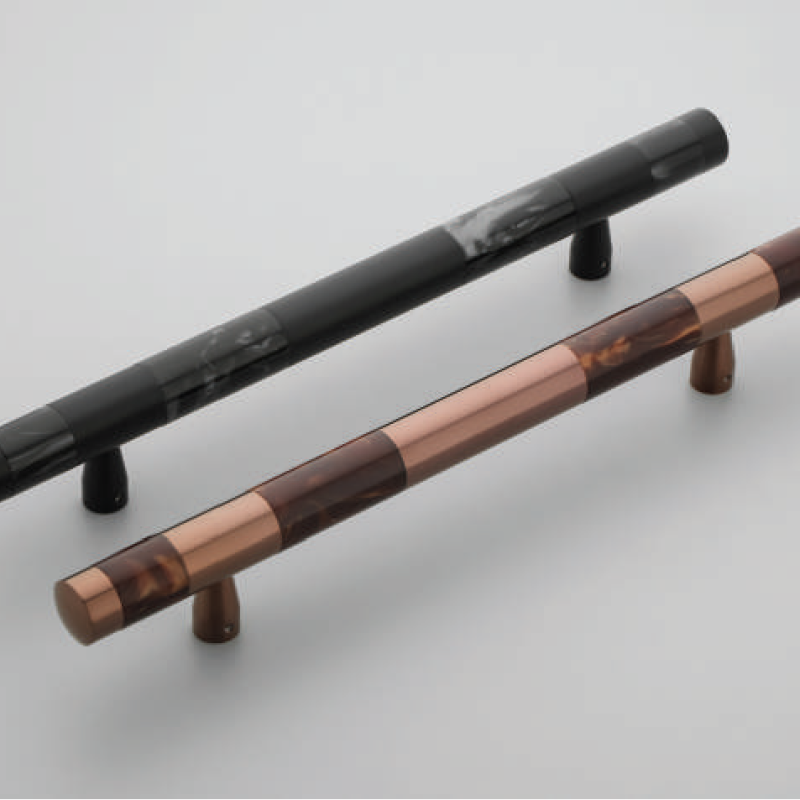 F-1233 Stainless Steel Cabinet Pull Handle - Black, PVD Rose Gold