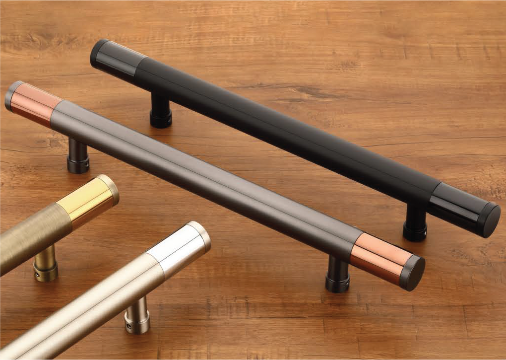 S-1207 Cabinet Pull Handle - Matt/CP, BA/PVD Gold, Z.Black/PVD Black, Grey/PVD RG