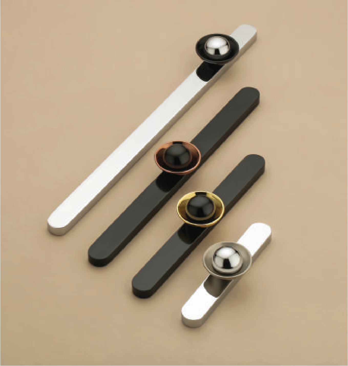 D-1022 Modern Spherical Accent Cabinet Handle - Multiple Sizes