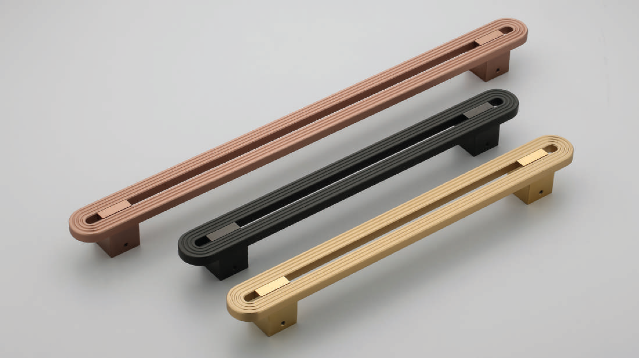 F-1226 Ribbed Aluminum Cabinet Handle