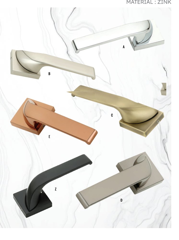 Premium Zinc Lever Door Handle - M-1006