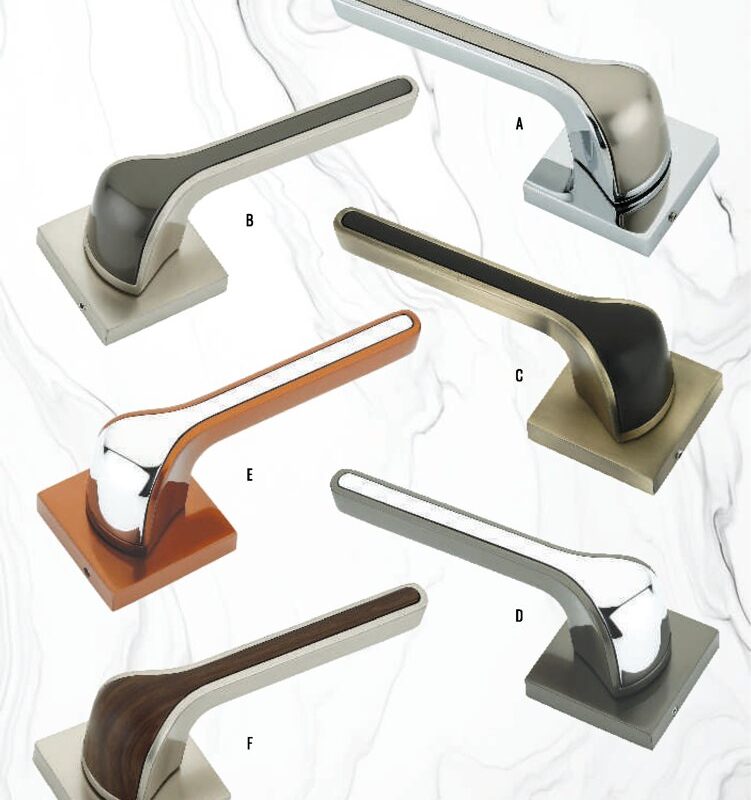 Premium Zinc Dual-Tone Door Handle - M-1019