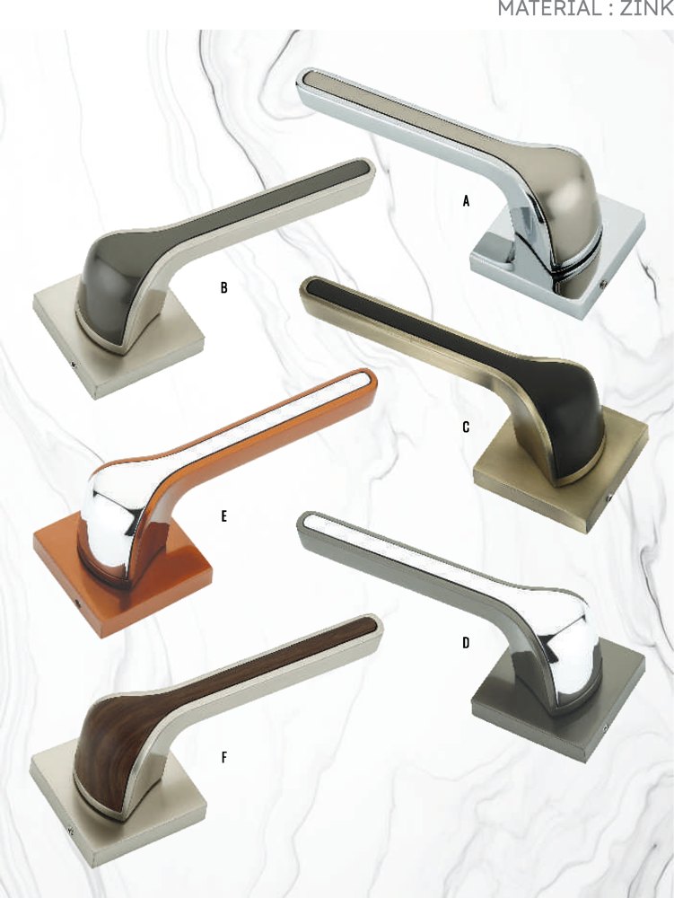 Premium Zinc Dual-Tone Door Handle - M-1019