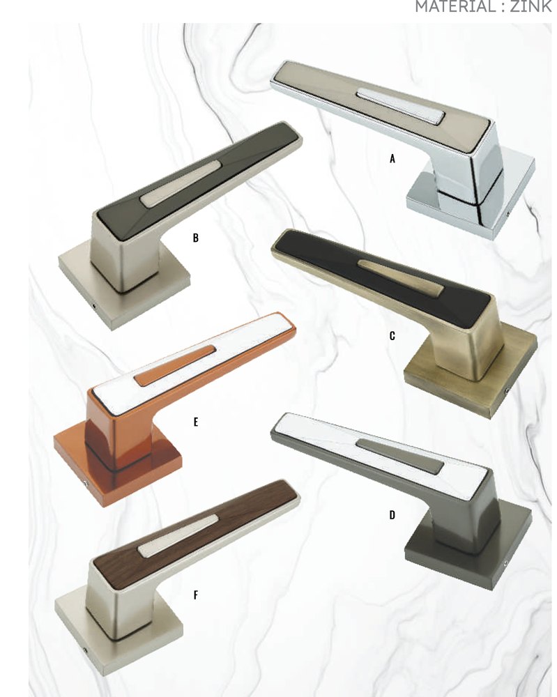 Premium Zinc Dual-Tone Door Handle - M-1022